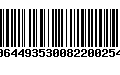 Código de Barras 00644935300822002545