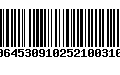 Código de Barras 00645309102521003100