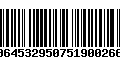 Código de Barras 00645329507519002662