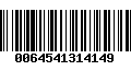 Código de Barras 0064541314149