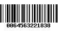 Código de Barras 0064563221838