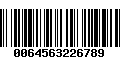 Código de Barras 0064563226789