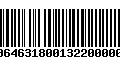 Código de Barras 00646318001322000002