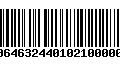 Código de Barras 00646324401021000005