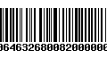 Código de Barras 00646326800820000007