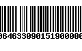 Código de Barras 00646330901519000001