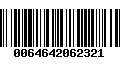 Código de Barras 0064642062321