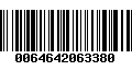 Código de Barras 0064642063380