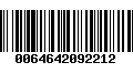 Código de Barras 0064642092212