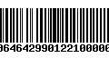 Código de Barras 00646429901221000002