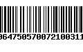 Código de Barras 00647505700721003119