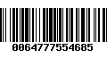 Código de Barras 0064777554685