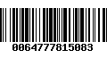 Código de Barras 0064777815083