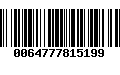 Código de Barras 0064777815199