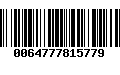 Código de Barras 0064777815779