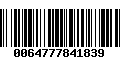 Código de Barras 0064777841839