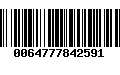 Código de Barras 0064777842591