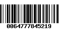 Código de Barras 0064777845219