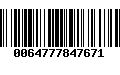 Código de Barras 0064777847671