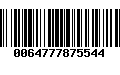 Código de Barras 0064777875544