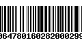 Código de Barras 00647801602820002998