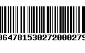 Código de Barras 00647815302720002793