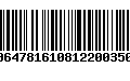 Código de Barras 00647816108122003500