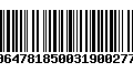 Código de Barras 00647818500319002774