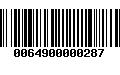 Código de Barras 0064900000287