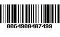 Código de Barras 0064900407499