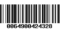 Código de Barras 0064900424328