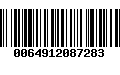 Código de Barras 0064912087283