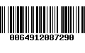 Código de Barras 0064912087290