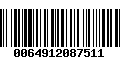 Código de Barras 0064912087511