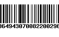 Código de Barras 00649430700822002968