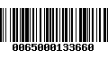 Código de Barras 0065000133660