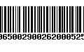 Código de Barras 00650029002620005252