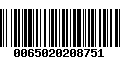 Código de Barras 0065020208751