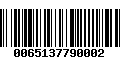 Código de Barras 0065137790002