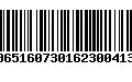 Código de Barras 00651607301623004132