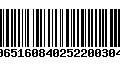 Código de Barras 00651608402522003048