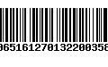 Código de Barras 00651612701322003580