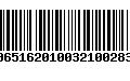 Código de Barras 00651620100321002836