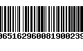 Código de Barras 00651629600819002399