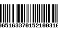 Código de Barras 00651633701521003100