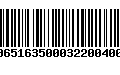 Código de Barras 00651635000322004001