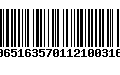 Código de Barras 00651635701121003164