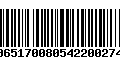 Código de Barras 00651700805422002741