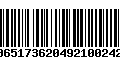 Código de Barras 00651736204921002422