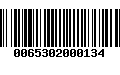 Código de Barras 0065302000134